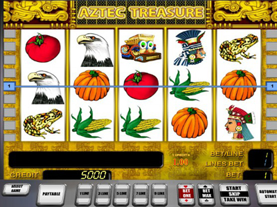 бесплатные игровые автоматы Вулкан онлайн: слот Aztec Treasure
