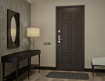 отделка дверей ламинатом