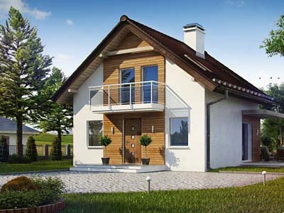 проекты домов с мансардой Z500